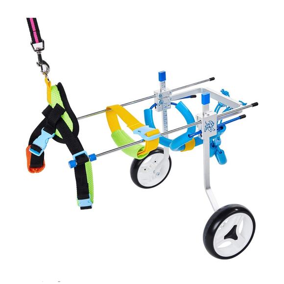 HiHydro Cart Small Pet Wheelchair Handicapped Hind Legs Dog Cat Walk XXS-XS